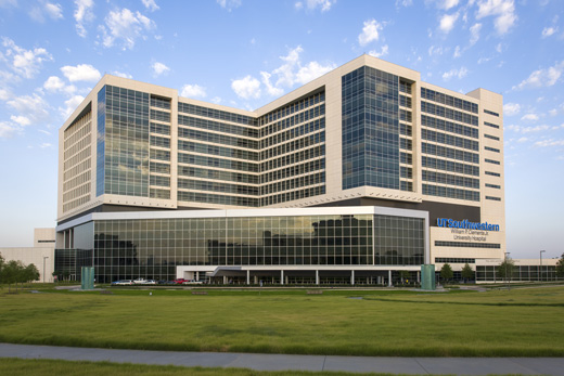 Clements University Hospital, front view Clements University Hospital, front view, daytime