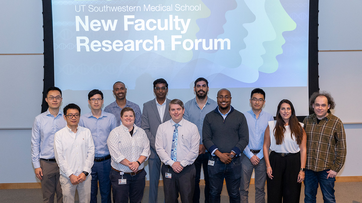 New Faculty Research Forum group at UT Southwestern Medical School.