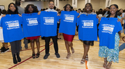 Medical school would not be possible without peers by your side. From left: Erin Sadler, Michelle Ibidapo, Ishan Rison, Kennedy Harris, Blessing Johnny, and Amarachi Ahiarah.