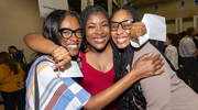 Kennedy Harris (center) is all smiles with her family!