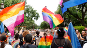 Members of the UTSW community and friends participate in the Dallas Pride Parade in support of the LGBTQIA+ community. UT Southwestern won the best walking group award at the June 2 event, which started at Fair Park. It was the third year for UTSW to participate. Pride Month events at UTSW also included a Pride Brunch at McDermott Plaza.