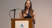 Pinnacle Award for Innovation recipient Amber Gemmell, M.S., CGC, Senior Genetic Counselor, Harold C. Simmons Comprehensive Cancer Center, and Adjunct Instructor, School of Health Professions, describes her passion for the NextGen Counseling Education Program that she created and implemented.