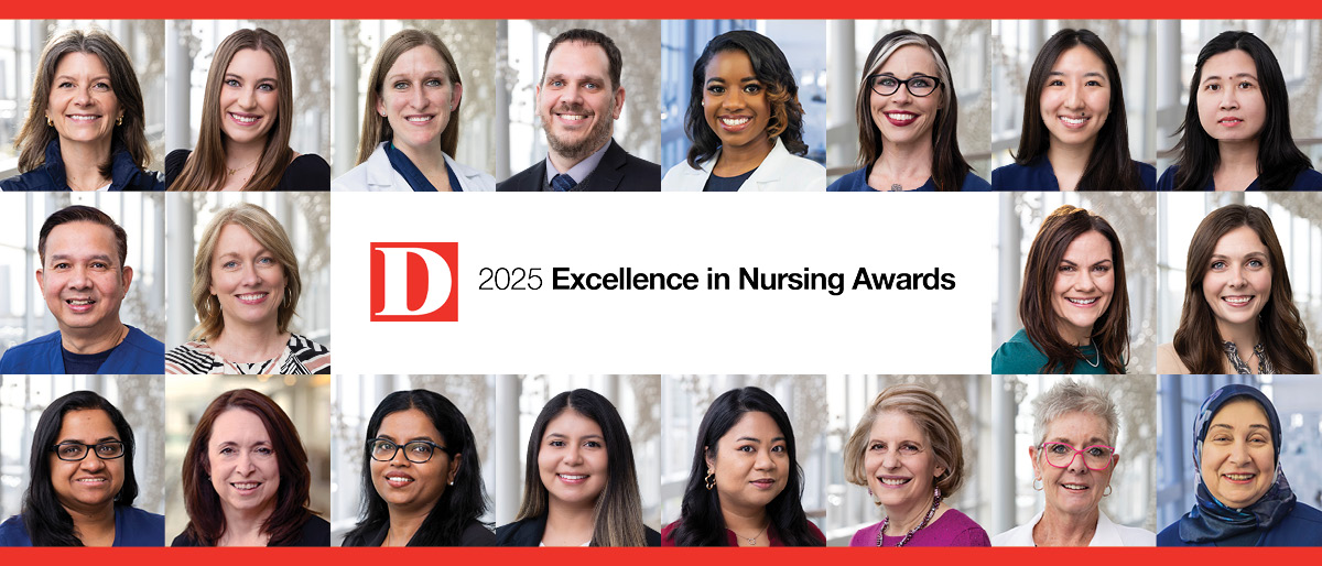 D 2025 Excellence in Nursing Awards with 20 winner photos.