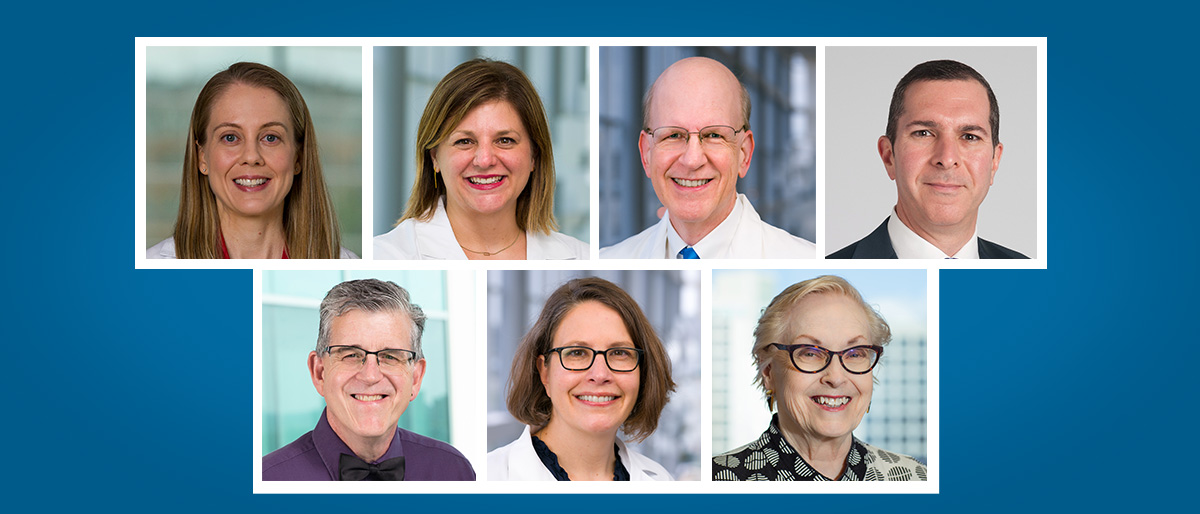 Collage of 7 individual winners on a blue background. Descriptions provide with their individual pictures.