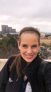 Brooke Bumbard, Multidisciplinary Surgery Clinic: “My favorite spot on campus is the rooftop of the outpatient building parking garage. When I first started at UTSW, the roof parking had a stigma like you must’ve been late to get that parking, but I choose to park there for the amazing view and fresh air in the morning and evening back to my car. Nothing like a view from the top!”