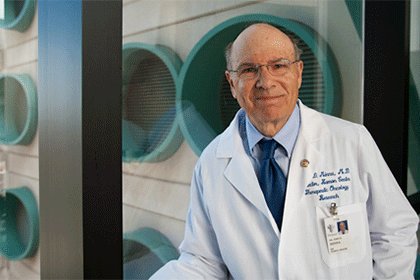 doctor in white lab coat