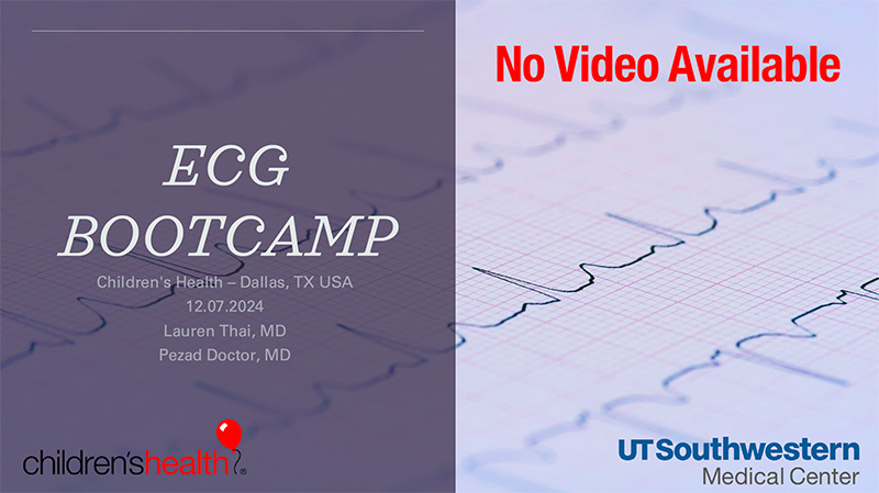 screenshot of the pediatric ECG boot camp title slide