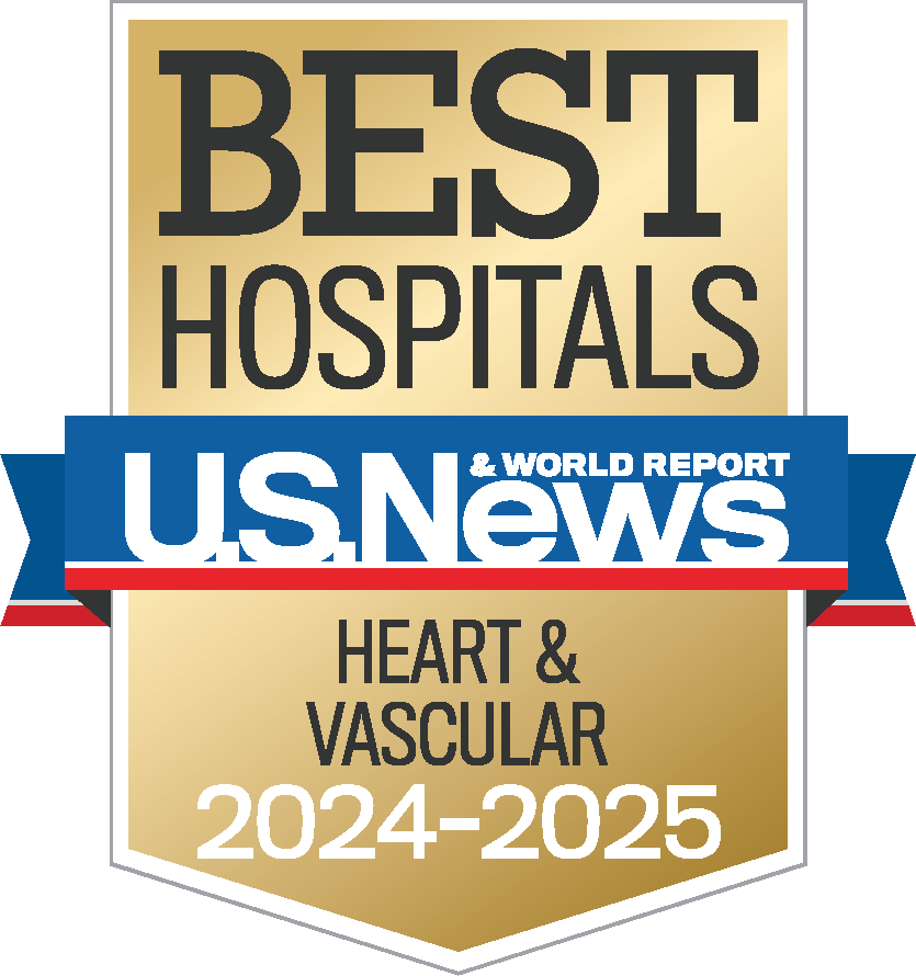 U.S. News 2024-25 Nationally Ranked in Cardiology and Vascular