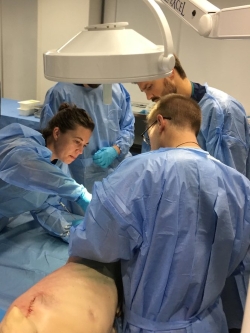 Residents training with Dr. Callan