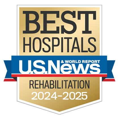 Rehabilitation Nationally Ranked badge from U.S. News