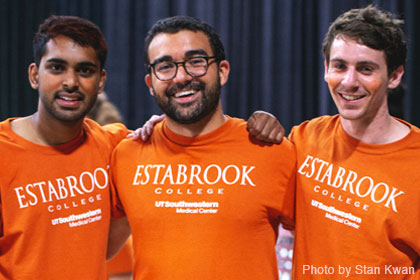 Three students from Estabrook College. Three students from Estabrook College