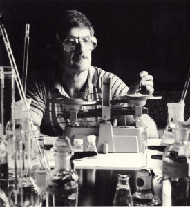 Frank Herford, technician, circa 1986.