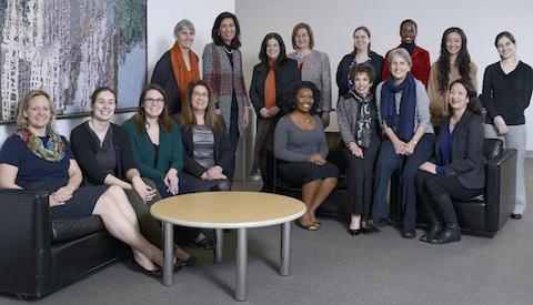 WISMAC members are pictured with Huda Y. Zoghbi, M.D. (standing, second from left) the 2014-2015 honoree of Southwestern Medical Foundation’s Ida M. Green Distinguished Visiting Professorship 