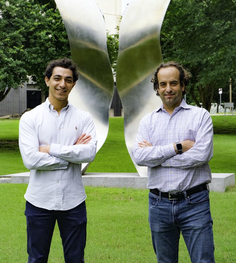 Mahmoud Elguindy, left, and Joshua Mendell, M.D., Ph.D.