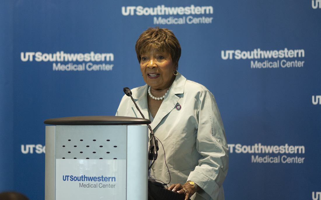 U.S. Rep. Eddie Bernice Johnson giving a speech