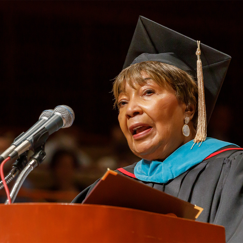 U.S. Rep. Eddie Bernice Johnson delivered commencement remarks for the UT Southwestern Medical School graduating class of 2022.
