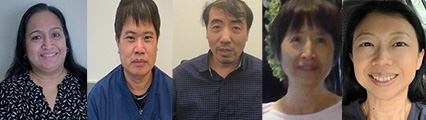 Microarray and IPC core team (from Left to right: Indu Raman, Guangchun Chen, Chengsong Zhu, Mei Yan, Tao Chen, BS)