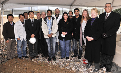 Cyclotron group at groundbreaking ceremony